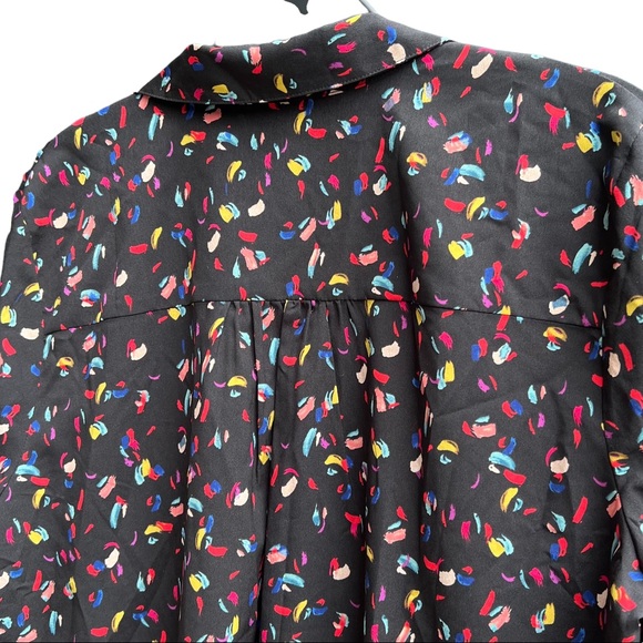 Cabi Ferris Blouse Black Rainbow - Picture 4 of 11